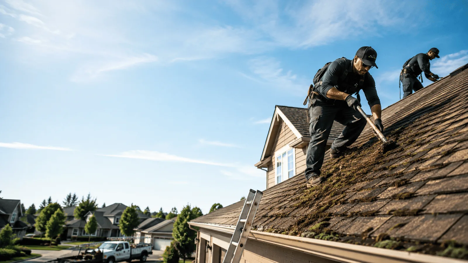 Roof Moss Removal in Grosse Pointe, MI near me